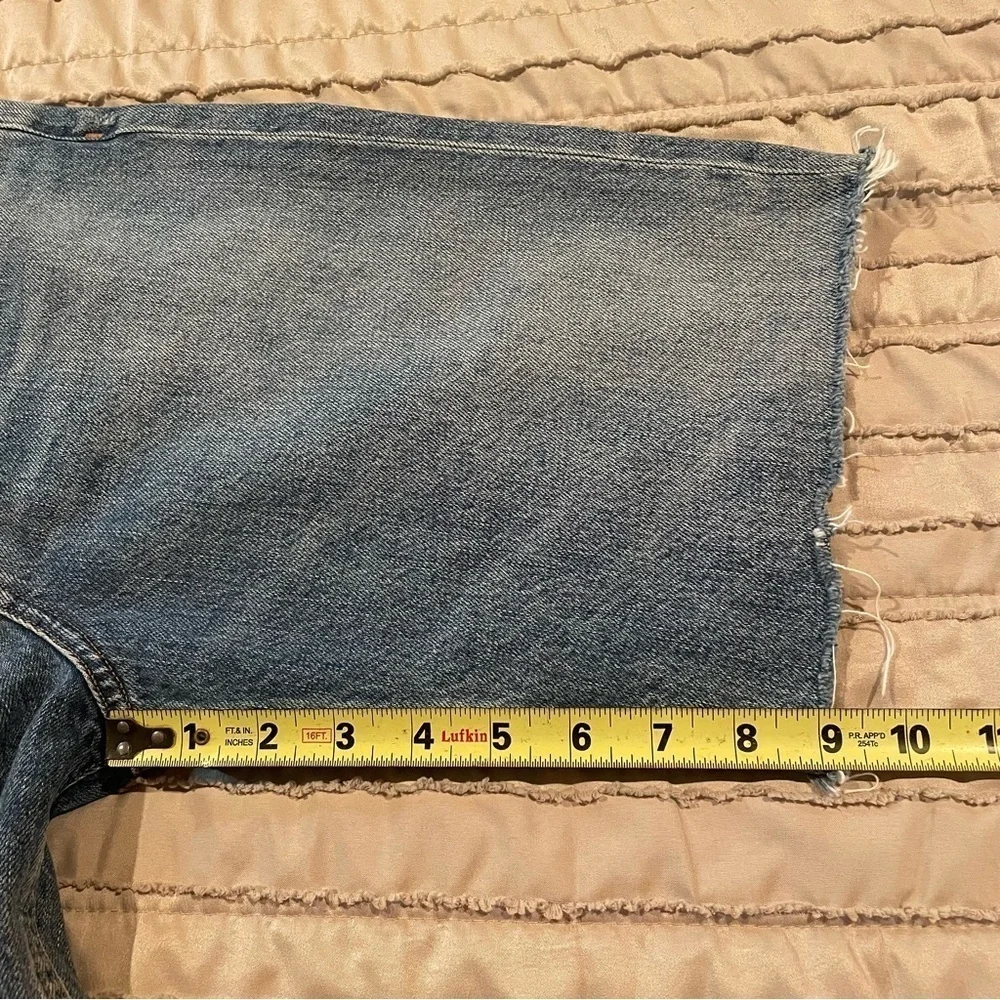 Agolde 90's Pinch Waist Denim Jean Short Marquee 23 NWT High Rise Long Inseam